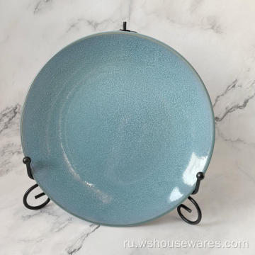 Озеро синие печи глазурованные посуда